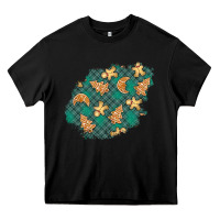 Black christmas gingerbread cookies patch Heavy Core Tee - BundleAndBundleShop