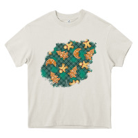 Cream christmas gingerbread cookies patch Heavy Core Tee - BundleAndBundleShop