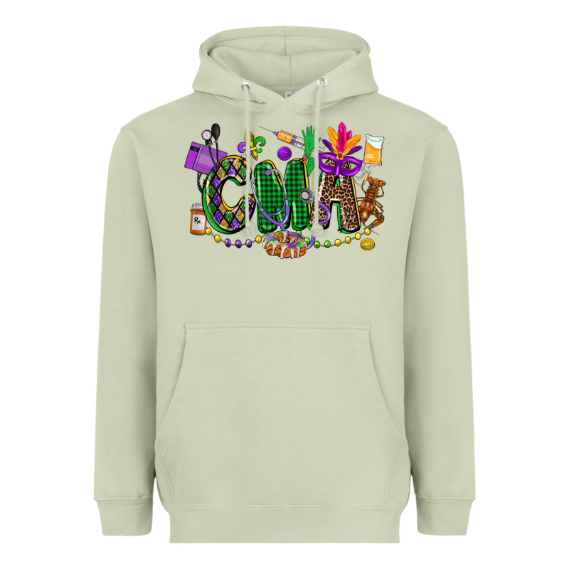 Cma Mardi Gras Cowgirl Heavyweight Hoodie by CowGirlArtShop | Teevron