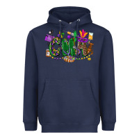 Navy cma mardi gras cowgirl Heavyweight Hoodie - CowGirlArtShop