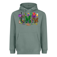 Sage cma mardi gras cowgirl Heavyweight Hoodie - CowGirlArtShop
