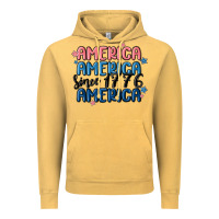 Vintage Mustard america since 1776 Vintage Hoodie - MaliasSmallBusiness