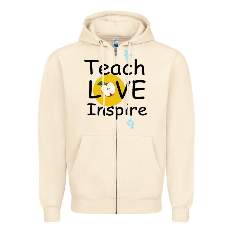 Teach Love Inspire Zipper Hoodie by Bettercallsaul | Teevron