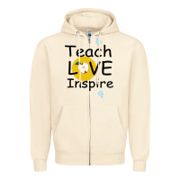 Sandshell Teach Love Inspire Zipper Hoodie - Bettercallsaul