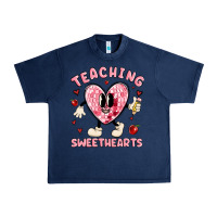 Navy teaching sweethearts Urban Heavy Tee - MaliasSmallBusiness