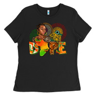 Black dope juneteenth Ladies Tee - AdoDesignShop