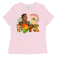 Bubblegum Pink dope juneteenth Ladies Tee - AdoDesignShop