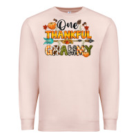 Pale Pink one thankful grammy Premium Sweatshirt - CowGirlArtShop