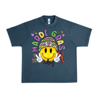 Midnight Navy mardi gras vibes Urban Heavy Tee - MaliasSmallBusiness