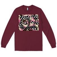 Burgundy cowhide racing backgraund Long Sleeve Tee - JahusDesignShop