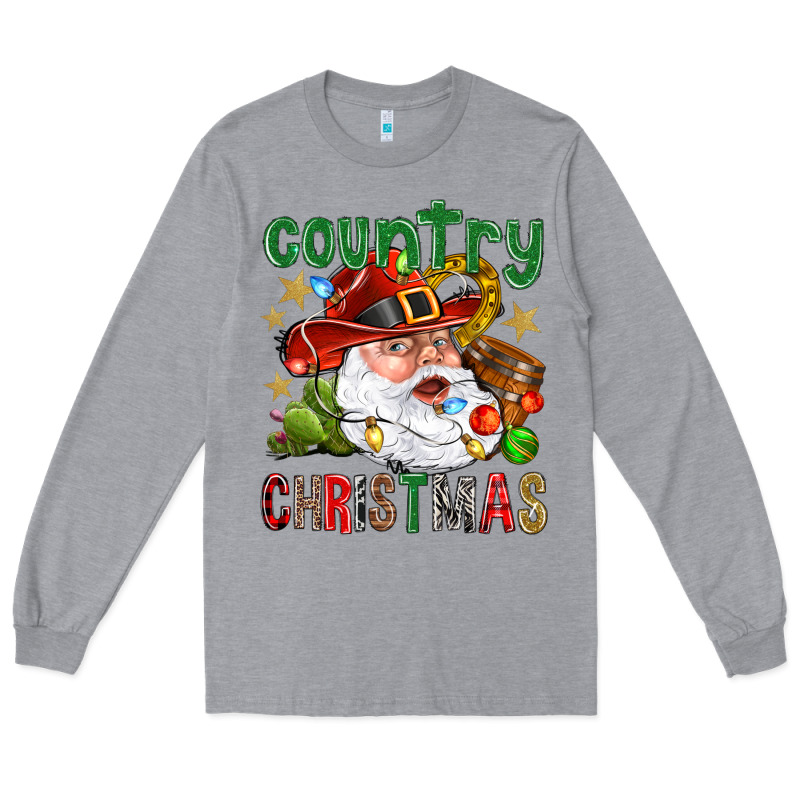 Country Christmas Long Sleeve Tee by NancyCooperArtShop | Teevron