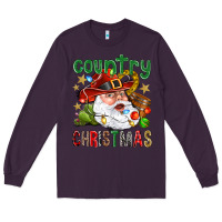 Plum Country Christmas Long Sleeve Tee - NancyCooperArtShop