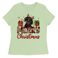 Matcha merry christmas dachshund Ladies Tee - JahusDesignShop