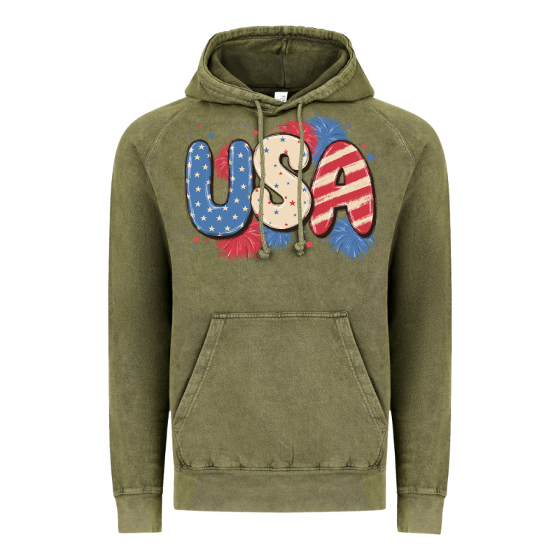 Usa Vintage Hoodie by MaliasSmallBusiness | Teevron