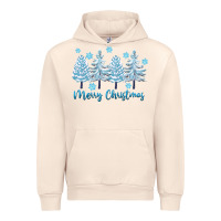 Sandshell merry christmas blue trees Urban Hoodie - FaDigitalArtStudio