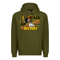 Army Green i am black history Premium Hoodie - CowGirlArtShop