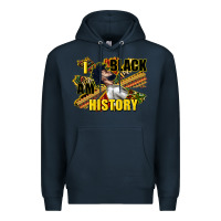 Navy i am black history Premium Hoodie - CowGirlArtShop