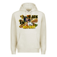 Oatmeal Heather i am black history Premium Hoodie - CowGirlArtShop