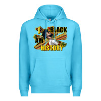 Ocean Blue i am black history Premium Hoodie - CowGirlArtShop