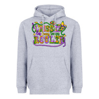 Heather Grey laissez les bons temps router Heavyweight Hoodie - CowGirlArtShop