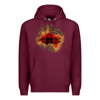 Burgundy christmas patch Premium Hoodie - JahusDesignShop