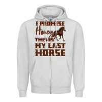 Dove Grey I Promise Honey This Is My Last Horse Zipper Hoodie - Bettercallsaul