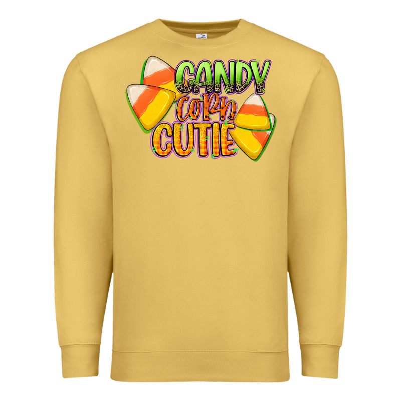 Candy Corn Cutie Premium Sweatshirt by CowGirlArtShop | Teevron