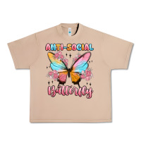 Burro anti social butterfly Urban Heavy Tee - MaliasSmallBusiness