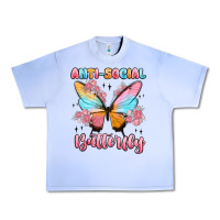 Grape Ice anti social butterfly Urban Heavy Tee - MaliasSmallBusiness