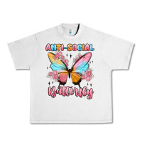 Lunar Rock anti social butterfly Urban Heavy Tee - MaliasSmallBusiness
