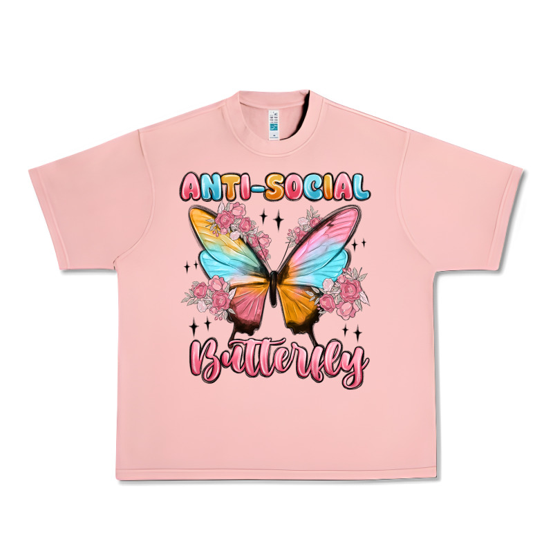 Anti Social Butterfly Urban Heavy Tee by MaliasSmallBusiness | Teevron