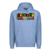 Colony Blue freedom juneteenth Premium Hoodie - CowGirlArtShop
