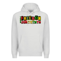Dove Grey freedom juneteenth Premium Hoodie - CowGirlArtShop