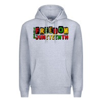 Heather Grey freedom juneteenth Premium Hoodie - CowGirlArtShop