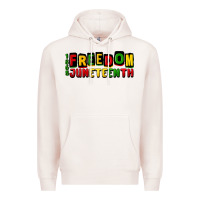 Pale Pink freedom juneteenth Premium Hoodie - CowGirlArtShop