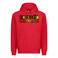 Red freedom juneteenth Premium Hoodie - CowGirlArtShop