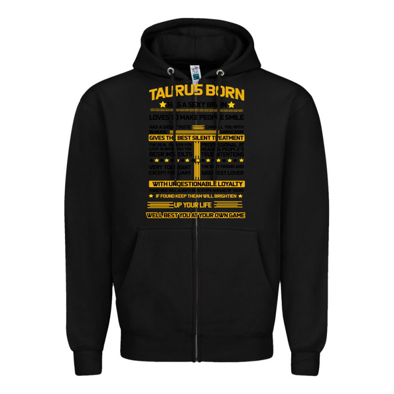 Taurus Facts Zipper Hoodie by Bettercallsaul | Teevron