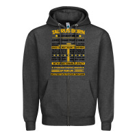 Charcoal Heather TAURUS FACTS Zipper Hoodie - Bettercallsaul