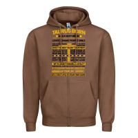 Chestnut TAURUS FACTS Zipper Hoodie - Bettercallsaul