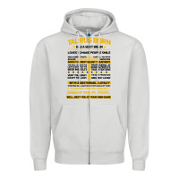 Dove Grey TAURUS FACTS Zipper Hoodie - Bettercallsaul