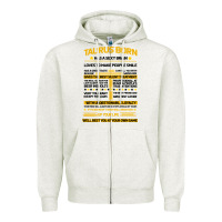 Oatmeal Heather TAURUS FACTS Zipper Hoodie - Bettercallsaul