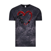 Cloud Black valentines day heart Vintage Tee - MaliasSmallBusiness