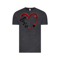 Vintage Black valentines day heart Vintage Tee - MaliasSmallBusiness