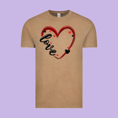 Valentines Day Heart Vintage Tee Designed By Maliassmallbusiness