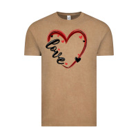 Vintage Coffee valentines day heart Vintage Tee - MaliasSmallBusiness