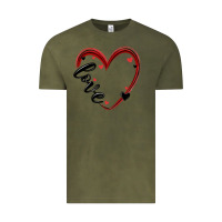 Vintage Olive valentines day heart Vintage Tee - MaliasSmallBusiness