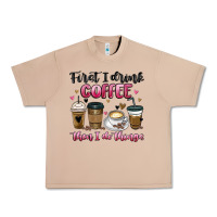 Burro first i drink coffee then i do things Urban Heavy Tee - MaliasSmallBusiness
