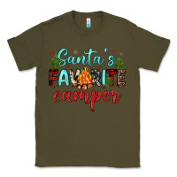 Army Green santa s favorite camper Classic Tee - JahusDesignShop