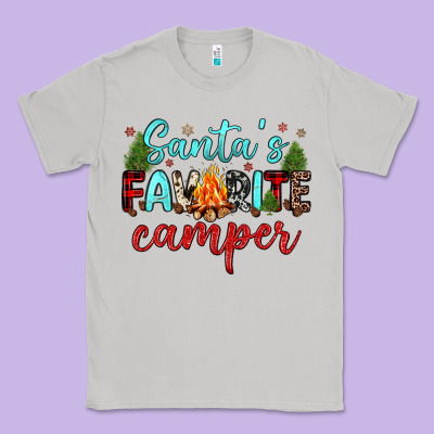 Santa S Favorite Camper Classic Tee Designed By Jahusdesignshop