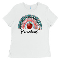 White preschool rainbow Ladies Tee - RanaPortraitStore